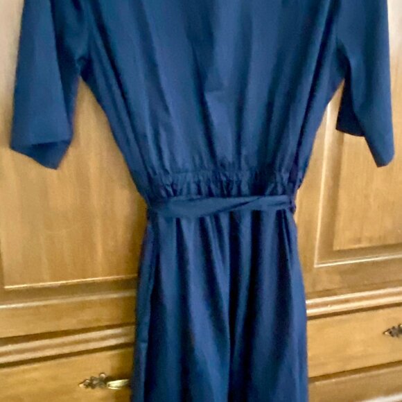 The Shirt Company Deep Blue Shirt Midi Dress - Picture 4 of 5